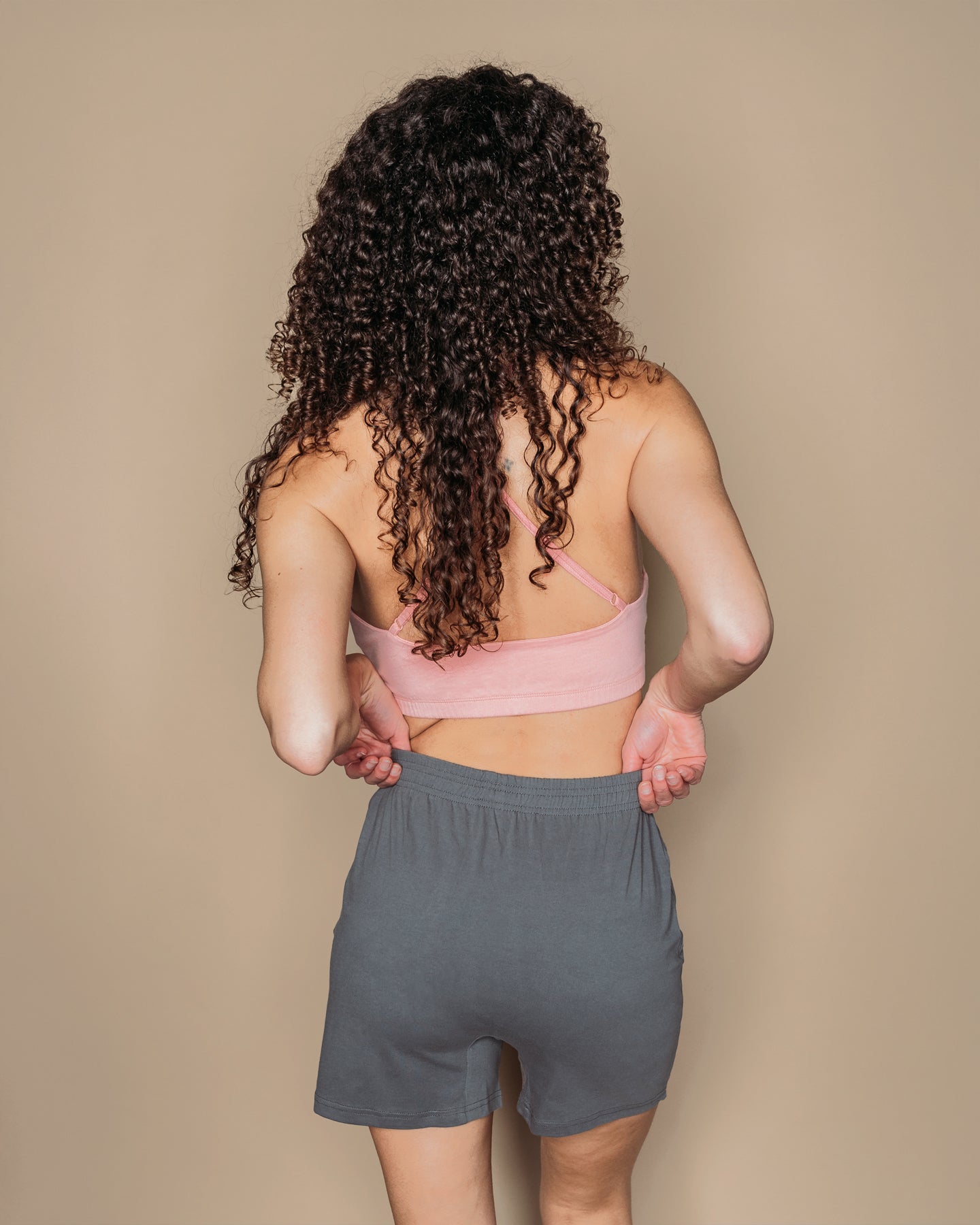 Everyday Knit Boxers - Natural, Plant Dyed - Ash - 100% Organic Cotton