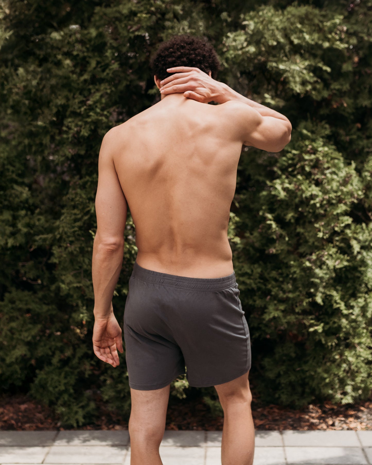 Everyday Knit Boxers - Natural, Plant Dyed - Ash - 100% Organic Cotton